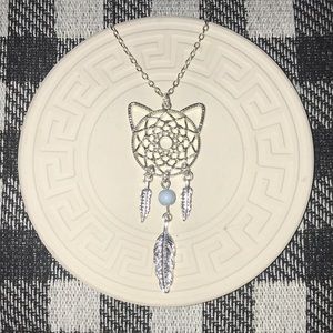 Cat Dream Catcher Necklace